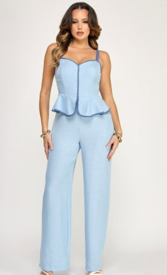 Sky Blue Jumpsuit