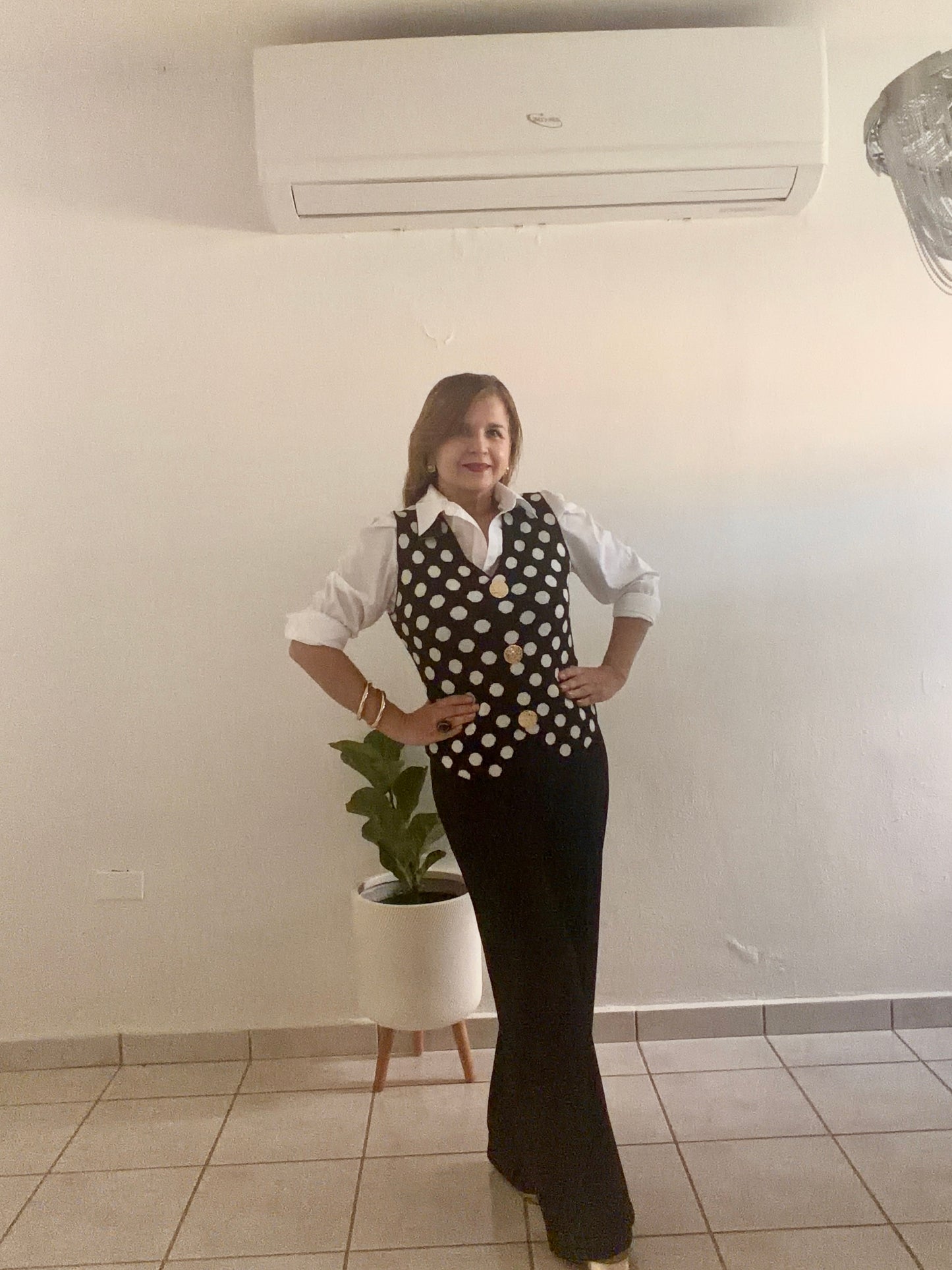 Polka Dot Vest