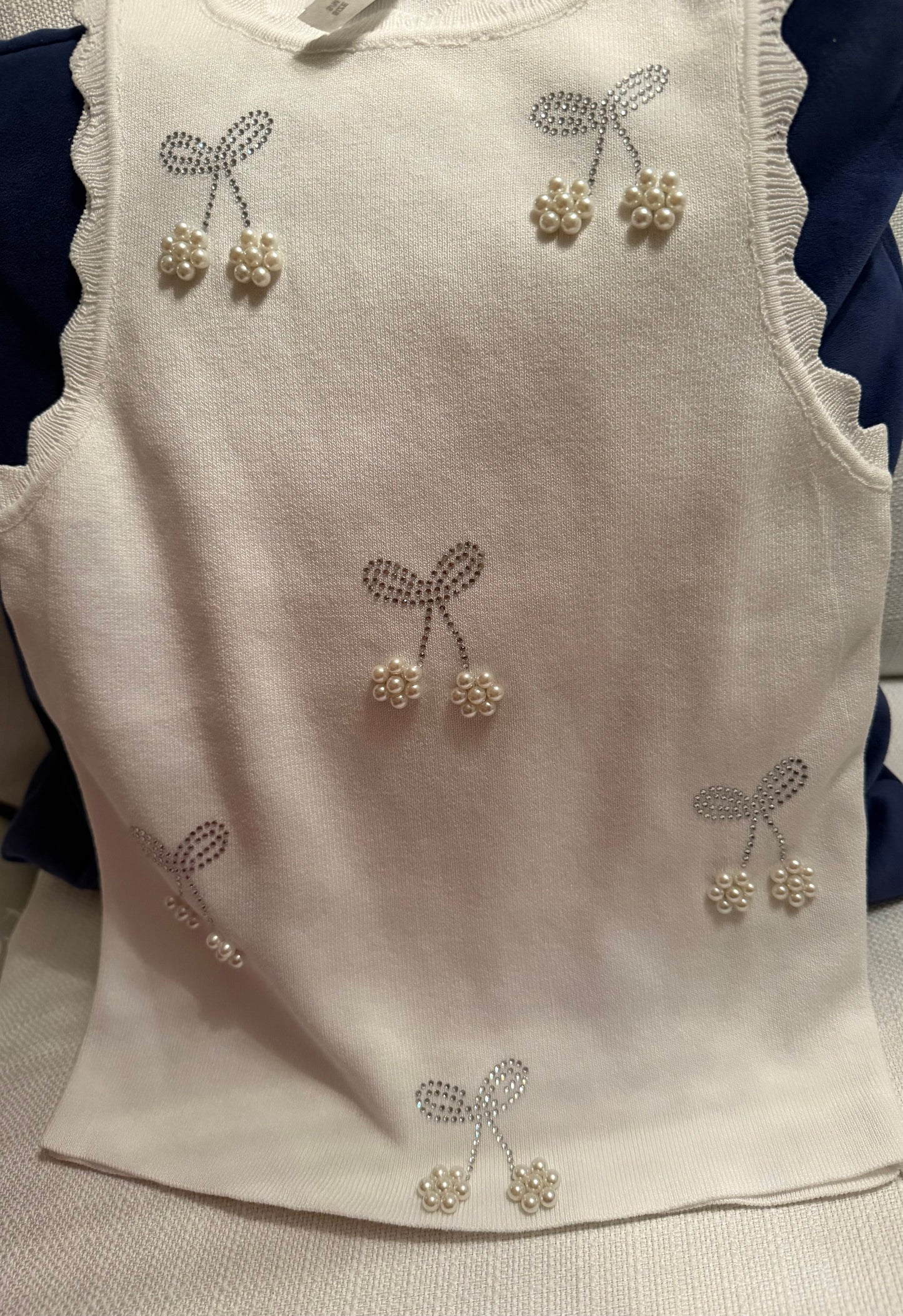 White Knit Top