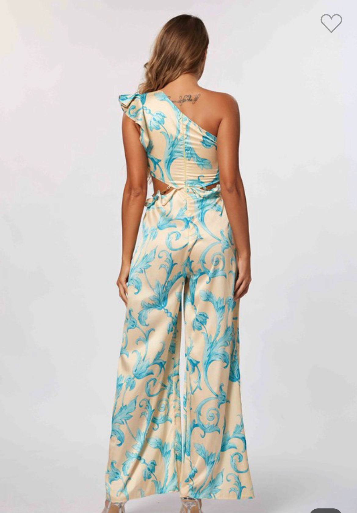 Jumpsuit  with Light Blue Print